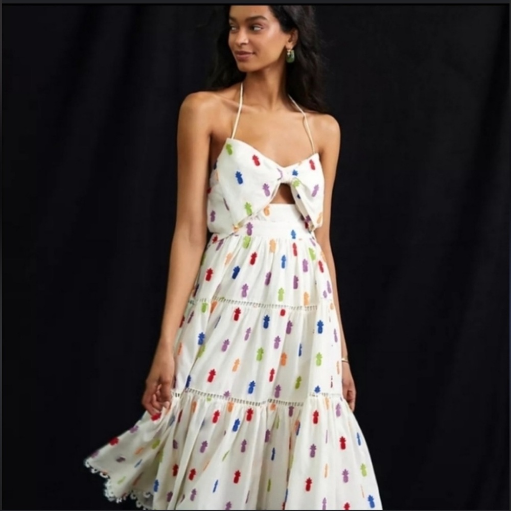 Pineapple Midi Dress By: Farm Rio